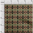 thumbnail image 1 of oneOone Cotton Silk Fabric Ethnic Geometric Flame Stitch Print Fabric BTY 42 Inch Wide, 1 of 4