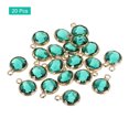 thumbnail image 3 of Unique Bargains Crystal Birthstone Charm, May Pendants Drop Bead Green, for Jewelry Making, 20 Pack, 3 of 6