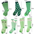 thumbnail image 3 of Outfmvch Chaussettes Mi-Mollet, Chaussettes Rayées Femmes Chaussettes à Volants Femmes Bas Coton Bas Rayés Longs Bas Coton Rétro Chaussettes Tube Femmes Taille Unique, 3 of 4