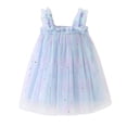 thumbnail image 1 of Yuyuzo Tenues d'Été pour Fillettes Robe Sans Manches Princesse Étoilée Robe de Fête Dansante Saint-Valentin, 1 of 4