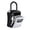 Silver, variant on ORIA Key Lock Box, Wall Mounted Outdoor Waterproof Key Lock Box 4 Digit Combination Key Storage Box for Home Indoor Outdoor