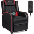 thumbnail image 1 of Fauteuil Inclinable de Jeu Goplus avec Massage, Fauteuil Simple pour Salon, Siège de Cinéma Maison, Rouge, 1 of 10