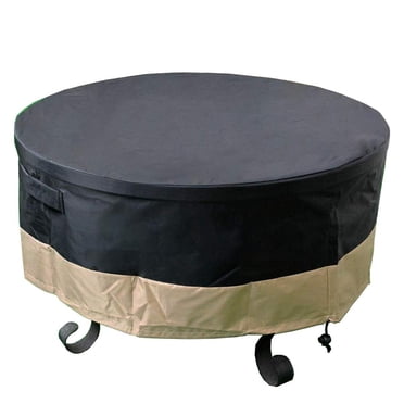 ProHome Direct Housse de Foyer/table Ronde Imperméable Robuste de 60 Pouces, Matériau Résistant aux Intempéries pour Patio, 60 Pouces P X 24 Pouces H