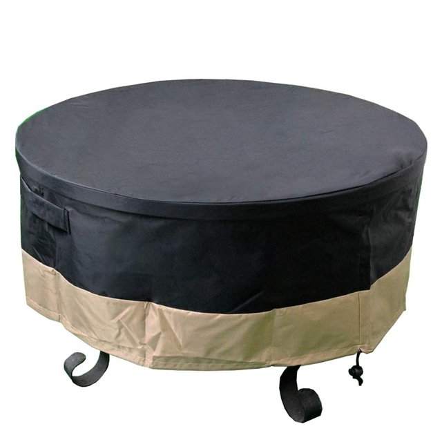 ProHome Direct Housse de Foyer/table Ronde Imperméable Robuste de 60 Pouces, Matériau Résistant aux Intempéries pour Patio, 60 Pouces P X 24 Pouces H