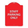 thumbnail image 1 of SignMission A-DES-RW-1824-23033 18 x 24 Po Signe de la Série Designer - Parking Réservé Signe Personnel Parking Seulement&44; Rouge & Blanc, 1 of 1
