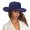 Navy, variant on Sun-Ready Western Cowboy Hat for Men Women with Wide Brim Beach Cattleman Style Sun Practical yet Stylish