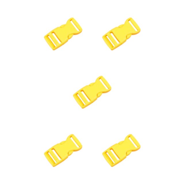 Transemion 10pcs Clasp Belt Buckles Designed To Life Easier Wherever Are Multi-Color light yellow 5Set