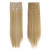 thumbnail image 4 of Xihbxyly Extensions de Cheveux Longs à Clip Mode Cheveux Pleins Droits Perruque Offres de Vacances, 4 of 4