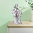 thumbnail image 3 of lionlar Mannequin Resin Jewelry Display Stand Necklace Bust Earring Pendant Rack Sliver Sliver 25X13X11cm, 3 of 9