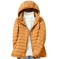 thumbnail image 1 of Lolmot Womens Down Jacket Lightweight Hooded Short Korean Style Extra Large Size Plus White Down Warm Jacket, 1 of 1