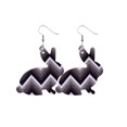 thumbnail image 1 of Creative Easter Leather Earrings Colorful Eggs Party Rabbit Happy Easter Day Decor Bunny Ester Parti Girls Gifts, Style 15, 1 of 3