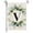 V, variante sur Style Ins, 26 Lettres+impression Plante Verte, Drapeau de Jardin en Lin, Première Lettre du Nom de Famille, Drapeau Suspendu à la Porte de la Cour