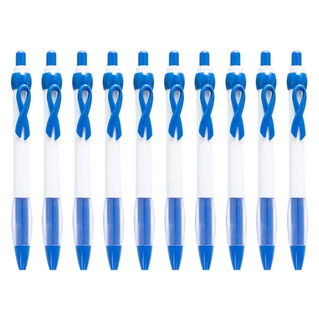 10 Pcs Stylo Rouleau Gel Rétractable en Ruban Sensibilisation au Cancer du Sein Stylo Ruban Pointe Stylos Cancer du Sein Stylos à Bille Gel en Plastique pour Femmes Cadeau 10 ml
