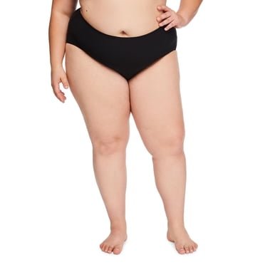 George Women's Plus High Waist Bikini Bottom