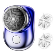 EGNMCR Electric Shaver For Men,Mini-Shave Portable Electric Shaver Pocket Size Portable Shaver Wet And Dry Mens USB Rechargeable Shaver Charging Easy One-Button Pocket Shave