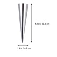thumbnail image 3 of 9pcs Stainless Steel Bread Baking Mold Conical Shaped Croissant Mould Bread Making Tools for Home Bakery (L Size), 3 of 9