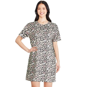 Chemise de nuit imprimée Hello Kitty pour femmes