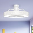 thumbnail image 3 of Costway Ventilateur de Plafond 23 Pouces avec Lumière DEL, Couleur Réglable, 3 Vitesses, Télécommande, 3 of 9