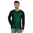 thumbnail image 1 of Inkmeso Men's Regular Fit Round Neck Shirt Solid Raglan Long Sleeve T-Shirts, 1 of 7