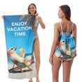 thumbnail image 1 of Foldable Beach Towel Printed Bath Towel All-in-one Beach Towel All-in-one Bag For Storage, 1 of 5