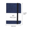 thumbnail image 2 of Cagogo under $5 A7 Notebook, A7 Pocket Notebook Notepad, Thickened Paper Journal for Office Study, Horizontal Lined Writing Notebook, Portable Memo Book for Daily Planning Notes, 2 of 2