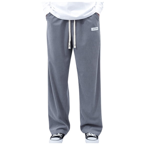 Ladies' Solid Color Casual Business Pants - Polyester, Comfortable Loose Fit