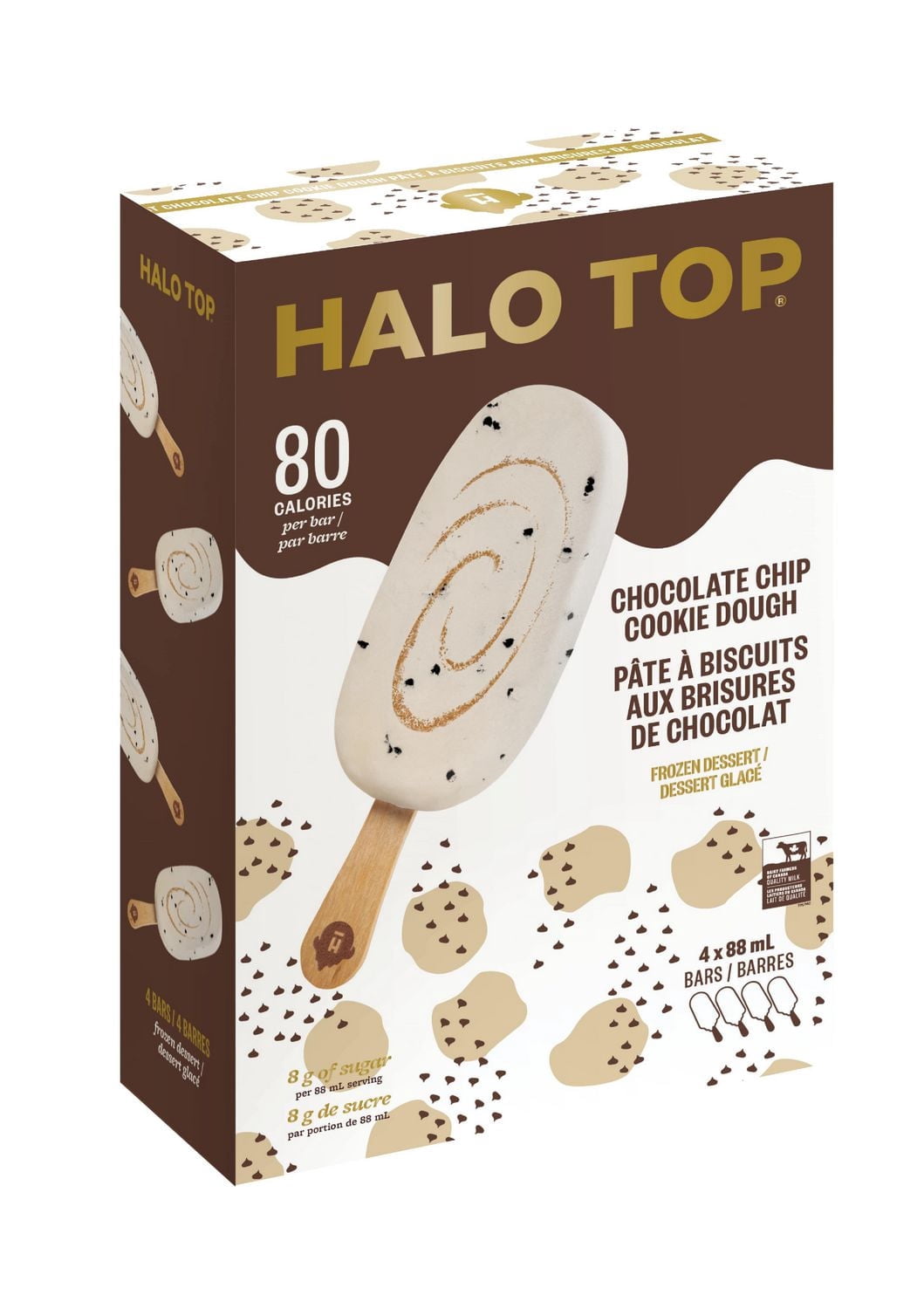 Halo Top Chocolate Chip Cookie Dough Bars