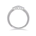 thumbnail image 2 of 1/2ct   Diamond Anniversary Five Stone Graduated Ring 14K White Gold, 2 of 2