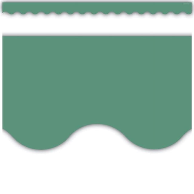 Teacher Created Resources TCR8687 Eucalyptus Green Scalloped Border