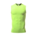 thumbnail image 4 of BADHUB Men's Quick Dry Athletic Tank Tops Compression Running High Stretch Sleeveless T Shirt Workout Performance Cut Off Tee Shirt Green XL, 4 of 5