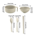thumbnail image 3 of Instant Noodles Bowl, Reusable Tableware Set With Chopsticks, Leak-Resistant Lid Design, Multi-Functional Stackable Serving Bowl, Dormitory And Kitchen Essentials, 3 of 5