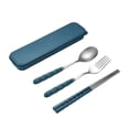 thumbnail image 2 of Ycandiee Portable Utensils, Travel Reusable Flatware Set for Lunch, Cutlery Set Include Fork Spoon Chopsticks with Case for Camping Picnic Hiking Office, 2 of 7