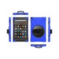 thumbnail image 4 of Étui pour Amazon Kindle Fire HD 10 2017 2018 2019, Coque de Protection Antichoc avec Sangle Rotative et Béquille, 4 of 6