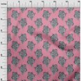thumbnail image 2 of oneOone Cotton Poplin Fabric Leaves & Floral Block Decor Fabric Printed BTY 42 Inch Wide, 2 of 4