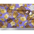thumbnail image 3 of Soimoi Polyester Crepe Fabric Floral & Leaves Tropical Print Sewing Fabric Yard 42 Inch Wide, 3 of 3
