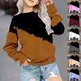 thumbnail image 1 of QIPOPIQ Chemises Filles Décontractées Manches Longues Col Rond Colorblock Chandails en Molleton Rayés Amples Chandail Tops 1-12 Ans Vêtements d'Hiver Enfants Liquidation, 1 of 6