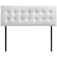 thumbnail image 4 of Modway Emily Tufted Button Headboard, Queen, White, 4 of 8