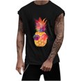 thumbnail image 2 of EGNMCR Débardeurs Homme, Chandail Sans Manches à Col Rond Imprimé Décontracté pour Homme, Débardeur de Sport, Cadeaux de la Fête des Pères, 2 of 5
