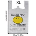 thumbnail image 2 of Rubbish Bags | Happy Face Disposable Bags for Storage - 50Pcs Clear Bags for Garbage Disposal and Organization 50PCS, 2 of 7