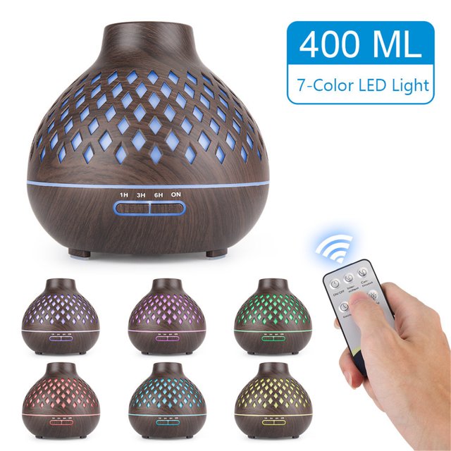 Jusqu'à 65 % de Rabais! Humidificateurs pour Chambre Machine d'Aromathérapie à Huile Essentielle Grain de Bois Humidificateur d'Huile Essentielle Coloré Instrument de Recharge d'Eau