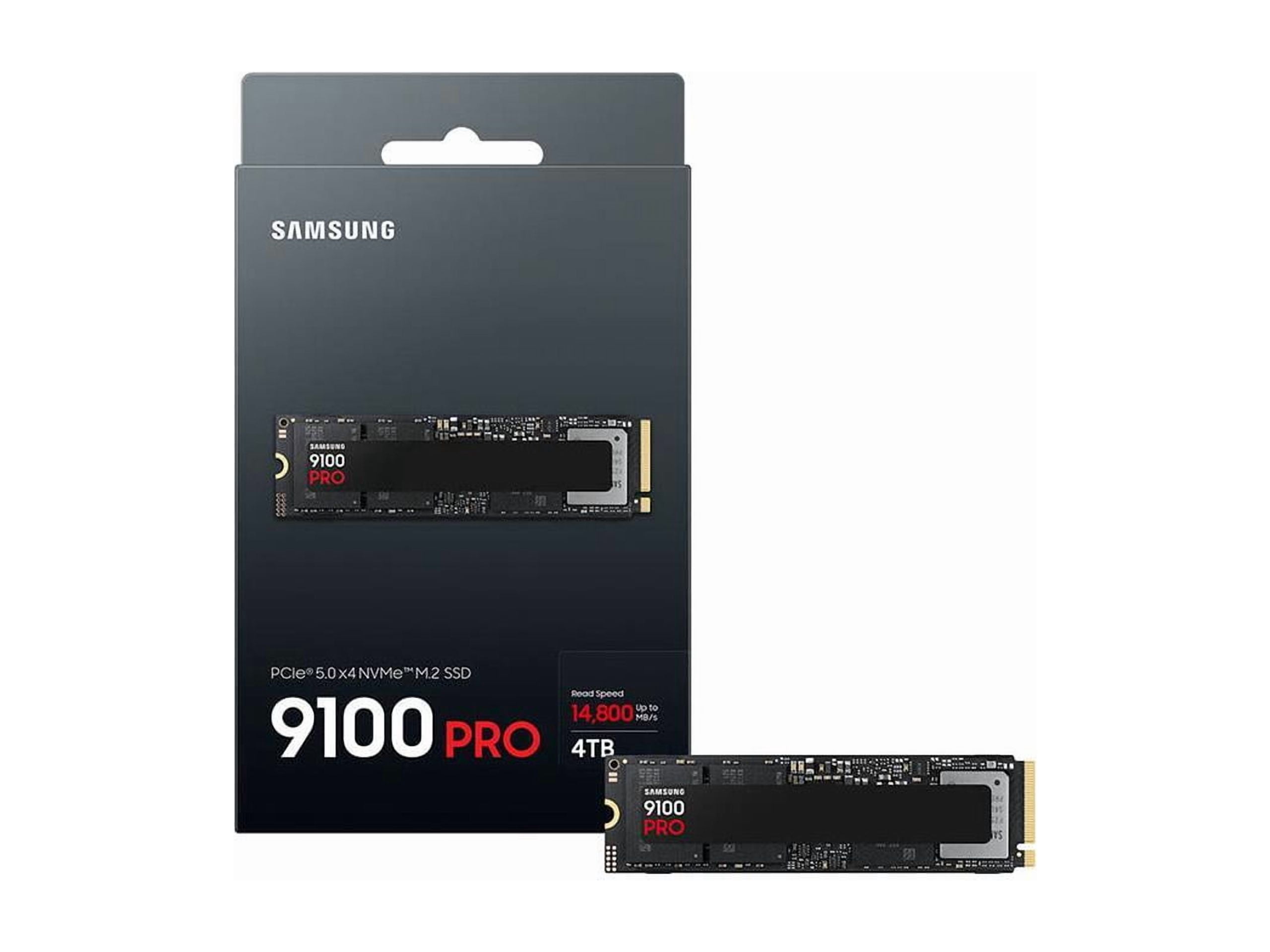 SAMSUNG SSD 9100 PRO 4TB, PCIe 5.0x4 M.2 2280, Seq. Read Speeds Up