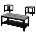 thumbnail image 1 of Monarch Specialties Table Set, 3pcs Set, Coffee, End, Side, Accent, Living Room, Laminate, Black, Grey, Transitional, 1 of 4