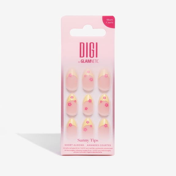 Faux ongles à coller Sunny Tips Digi by Glamnetic