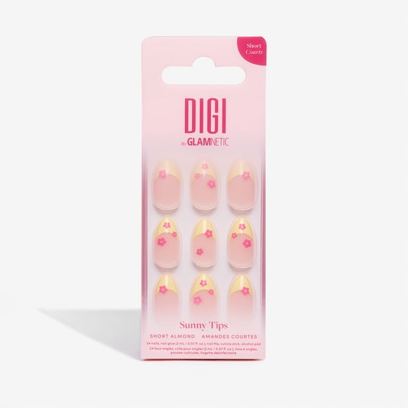 Faux ongles à coller Sunny Tips Digi by Glamnetic