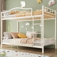 thumbnail image 1 of CazToi Heavy Duty 400 lbs Twin Loft Bed with Ladder Space Saving Metal Frame Easy Assembly, 1 of 7