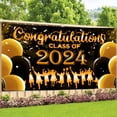 thumbnail image 2 of Qocolhg Graduation Decorations Class of 2024 Graduation Decorations Congratulations Graduation Banner Graduation Banner Graduation Decorations Graduation Photo Backgrounds Graduation Party Supplies, 2 of 8