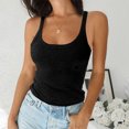 thumbnail image 2 of Birdeem Womens Solid Tank Tops Sleeveless U-Neck Base Shirt Summer Casual Workout Tees, 2 of 6