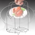 thumbnail image 4 of veasfak Support de Vapeur Dessous-de-Plat Support à Frites Étagère de Refroidissement pour Four Pièces de Friteuse 19,5 cm 201, 4 of 7