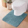thumbnail image 4 of EQWLJWE Bathroom Rug Mat,Toilet Rugs U Shaped,Water Absorbent and Soft Bath Rug,Luxury Chenille Extra Thick U-Shaped Toilet Rug,Non-Slip Contour Mat for Bathroom Floor,Fluffy Soft,Absorbent Water, 4 of 5