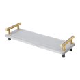 thumbnail image 3 of Bathroom Sink Organizer, Fast Drying Sink Tray Versatile Simple Decorative Tidy gray gold handle, 3 of 9